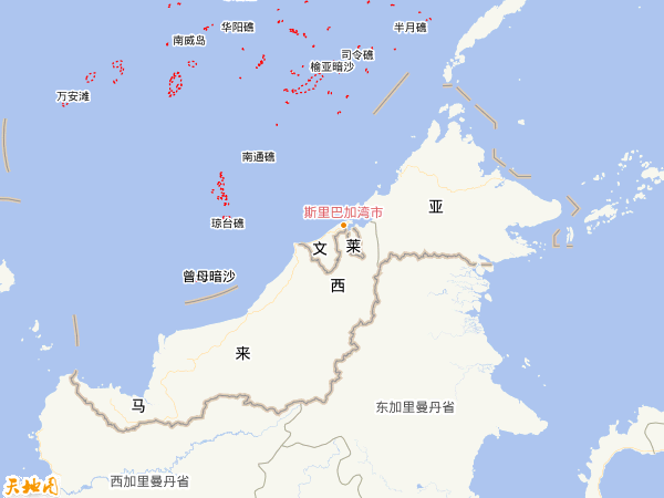 文萊地圖