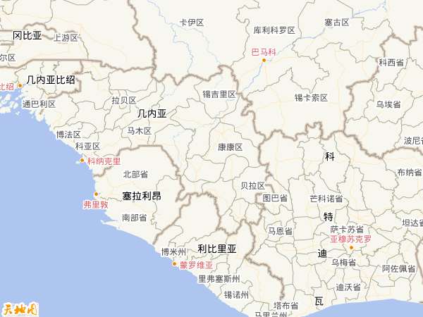 幾內(nèi)亞地圖