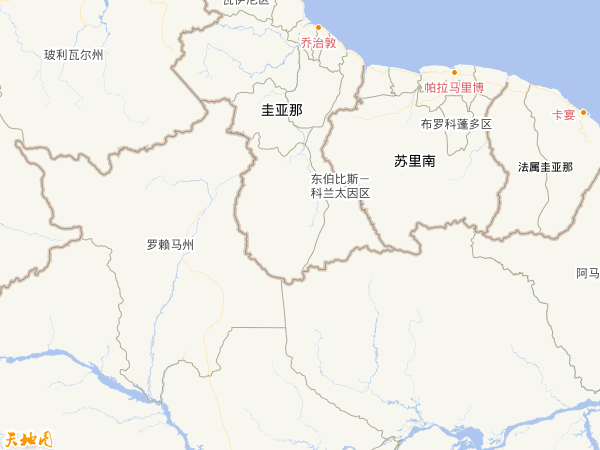 圭亞那地圖