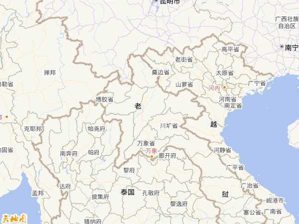 老撾地圖