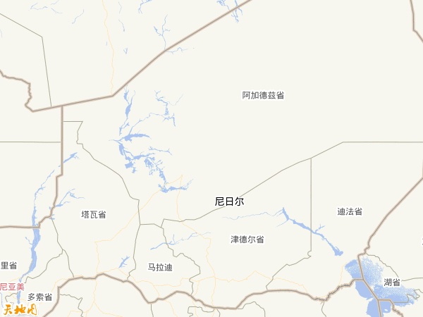 尼日爾地圖