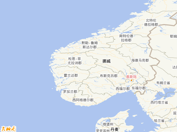 挪威地圖