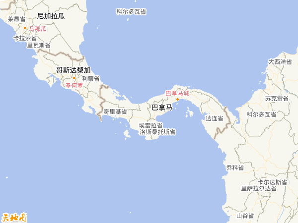 巴拿馬地圖