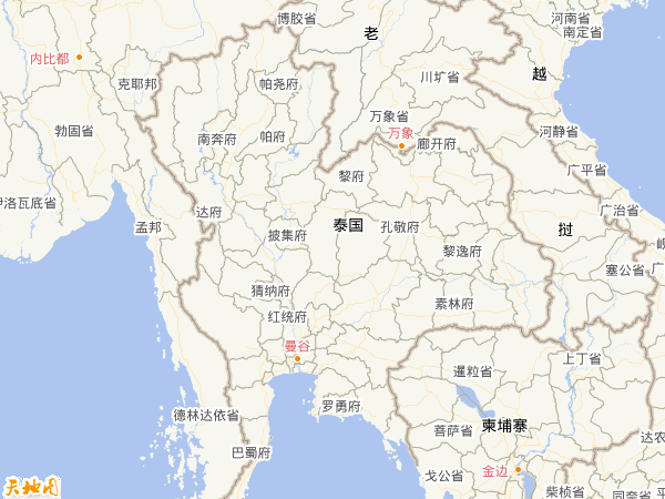 泰國(guó)地圖