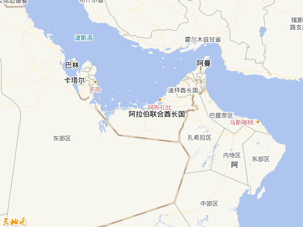 阿聯(lián)酋地圖